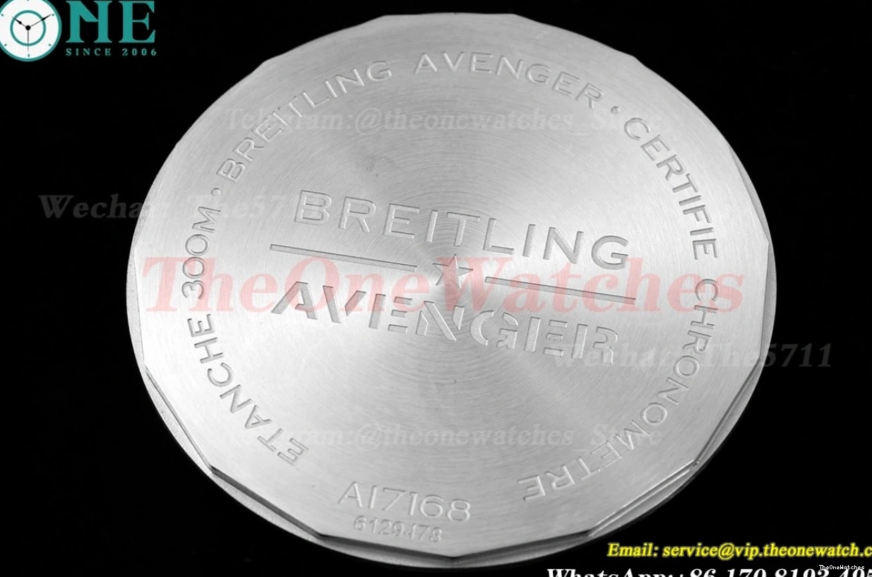 SS TF Avenger SS A2824 Black 43mm Stk 0121